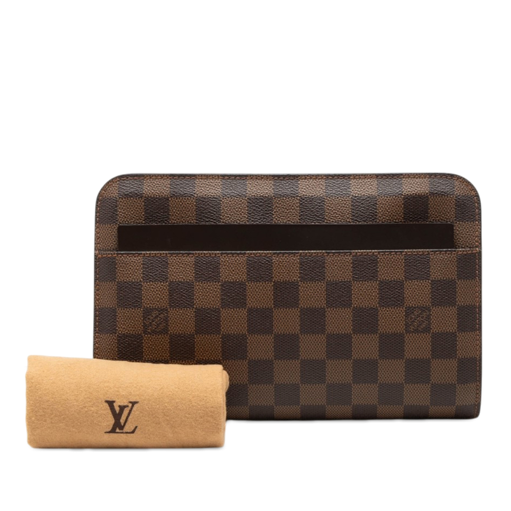 Pre-Loved Louis Vuitton Damier Ebene Saint Louis Pochette - Picture 8 of 8
